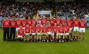 30 July 2005; The Cork squad. All-Ireland Minor Football Championship Quarter Final, Cork v Offaly, O'Moore Park, Portlaoise, Co. Laois. Picture credit; Brendan Moran / SPORTSFILE