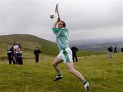 30 July 2005; David Fitzgerald representing Clare in action during the M Donnelly Poc Fada na hEireann Final. Annaverna Mountain Ravensdale, Cooley Mountains, Co. Louth. Picture credit; Damien Eagers / SPORTSFILE