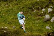 30 July 2005; Anthony Nash representing Cork in action during the M Donnelly Poc Fada na hEireann Final. Annaverna Mountain Ravensdale, Cooley Mountains, Co. Louth. Picture credit; Damien Eagers / SPORTSFILE