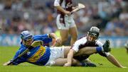 31 July 2005; Eoin Kelly, Tipperary, in action against Tony Og Regan, Galway. Guinness All-Ireland Hurling Championship, Quarter-Final, Galway v Tipperary, Croke Park, Dublin. Picture credit; Brendan Moran / SPORTSFILE