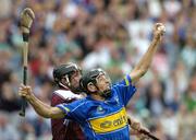 31 July 2005; Micheal Webster, Tipperary, in action against Shane Kavanagh, Galway. Guinness All-Ireland Hurling Championship, Quarter-Final, Galway v Tipperary, Croke Park, Dublin. Picture credit; Brendan Moran / SPORTSFILE