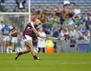 31 July 2005; Ger Farragher, Galway, scores a point from a late free. Guinness All-Ireland Senior Hurling Championship Quarter-Final, Galway v Tipperary, Croke Park, Dublin. Picture credit; Ray McManus / SPORTSFILE