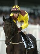 25 July 2005; Torriani, with Kevin Manning up, canters to the start for the G.P.T. Van & Truck Rentals Handicap. Galway Races, Ballybrit, Co. Galway. Picture credit; Pat Murphy / SPORTSFILE