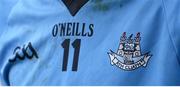 23 February 2014; A detailed view of the Dublin jersey. Allianz Hurling League, Division 1A, Round 2, Dublin v Clare, Parnell Park, Dublin. Picture credit: Stephen McCarthy / SPORTSFILE
