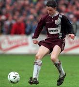 4 April 1999; Aubrey Dolan of Galway United during the Harp Lager FAI Cup Semi-Final match between Galway United United and Finn Harps at Terryland park in Galway. Photo by Matt Browne/Sportsfile