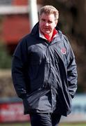 13 March 1999; Clontarf coach Brent Pope during the AIB All-Ireland League Division 1 match between Clontarf RFC and Cork Constitution RFC at Castle Avenue in Dublin. Photo by Damien Eagers/Sportsfile