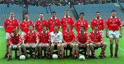 25 April 1999; The Cork team prior to the Church and General National Football League Semi-Final match between Cork and Meath at Croke Park in Dublin. Photo by Ray McManus/Sportsfile