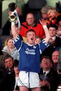 18 April 1999; St Flannan's captain Dermot Gleeson lifts the Croke Cup after the GAA All-Ireland Post Primary Senior A Schools Hurling Croke Cup Final match between St Flannan's Ennis, Clare and St Kieran's Kilkenny at Croke Park in Dublin. Photo by Matt Browne/Sportsfile