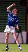 18 April 1999; Dermot Gleeson of St Flannan's celebrates at the final whistle of the GAA All-Ireland Post Primary Senior A Schools Hurling Croke Cup Final match between St Flannan's Ennis, Clare and St Kieran's Kilkenny at Croke Park in Dublin. Photo by Matt Browne/Sportsfile