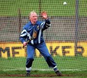 15 April 1999; 52 year-old Cavan hurling goalkeeper Enda Sheridan prepares for training at Breffni Park in Cavan. Photo by Brendan Moran/Sportsfile