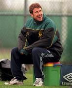 26 April 1999; Kenny Cunningham looks on during Republic of Ireland Squad training at the AUL Sports Complex in Clonshaugh, Dublin. Photo by Matt Browne/Sportsfile