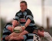 17 April 1999; Mick Galwey of Shannon wins a lineout during the AIB All-Ireland League Division 1 semi-final match between Cork Constitution RFC and Shannon RFC at Temple Hill in Cork. Photo by Brendan Moran/Sportsfile