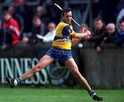 18 April 1999; PJ O'Connell of Clare during the Church and General National Hurling League Division 1A match between Dublin and Clare at Parnell Park in Dublin. Photo by Damien Eagers/Sportsfile