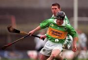 11 April 1999; Pat Cronin of Kerry in action against Mark Foley of Limerick during the Church & General National Hurling League Division 1A match between Limerick and Kerry at the Gaelic Grounds in Limerick. Photo by Brendan Moran/Sportsfile