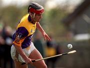 18 April 1999; Ryan Quigley of Wexford during the Church & General National Hurling League Division 1B match between Wexford and Cork at Páirc Uí Shíocháin in Gorey, Wexford. Photo by Ray McManus/Sportsfile