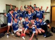 18 April 1999; The St Flannan's team celebrate with the cup after GAA All-Ireland Post Primary Senior A Schools Hurling Croke Cup Final match between St Flannan's Ennis, Clare and St Kieran's Kilkenny at Croke Park in Dublin. Photo by Matt Browne/Sportsfile