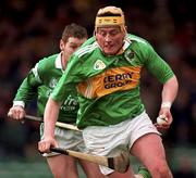 11 April 1999; Tom O'Connell of Kerry in action against Ciaran Carey of Limerick during the Church & General National Hurling League Division 1A match between Limerick and Kerry at the Gaelic Grounds in Limerick. Photo by Brendan Moran/Sportsfile