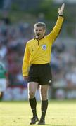28 July 2005; Guodo Wildhaber, Referee. UEFA Cup, First Qualifying Round, 2nd Leg, Cork City v FK Ekranas, Turners Cross, Cork. Picture credit; Brendan Moran / SPORTSFILE