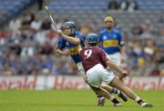 31 July 2005; Paul Kelly, Tipperary, in action against David Tierney, Galway. Guinness All-Ireland Hurling Championship, Quarter-Final, Galway v Tipperary, Croke Park, Dublin. Picture credit; Brendan Moran / SPORTSFILE
