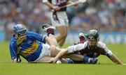 31 July 2005; Eoin Kelly, Tipperary, in action against Tony Og Regan, Galway. Guinness All-Ireland Hurling Championship, Quarter-Final, Galway v Tipperary, Croke Park, Dublin. Picture credit; Brendan Moran / SPORTSFILE