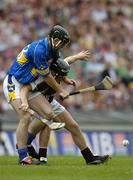 31 July 2005; Niall Healy, Galway, in action against Conor O'Mahoney, Tipperary. Guinness All-Ireland Hurling Championship, Quarter-Final, Galway v Tipperary, Croke Park, Dublin. Picture credit; Brendan Moran / SPORTSFILE