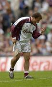 31 July 2005; Liam Donoghue, Galway goalkeeper celebrates after a Galway goal was scored. Guinness All-Ireland Hurling Championship, Quarter-Final, Galway v Tipperary, Croke Park, Dublin. Picture credit; Damien Eagers / SPORTSFILE