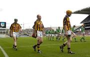 31 July 2005; Kilkenny players from left to right, Henry Shefflin, D.J Carey and Richie Power pictured during the pre-match parde. Guinness All-Ireland Hurling Championship, Quarter-Final. Kilkenny v Limerick, Croke Park, Dublin. Picture credit; Damien Eagers / SPORTSFILE