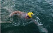 8 August 2005; Feilim O'Maolain in action as he swims the World's First Holyhead to Dublin swim. Dubliner Feilim O'Maolain is attempting the 56-mile challenge, which will take approx 40 hours, to raise funds for The Capuchin Day Centre for the homeless in Dublin. Picture credit; Damien Eagers / SPORTSFILE