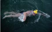 8 August 2005; Feilim O'Maolain in action as he swims the World's First Holyhead to Dublin swim. Dubliner Feilim O'Maolain is attempting the 56-mile challenge, which will take approx 40 hours, to raise funds for The Capuchin Day Centre for the homeless in Dublin. Picture credit; Damien Eagers / SPORTSFILE