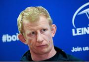 27 February 2014; Leinster's Leo Cullen during a press conference ahead of their Celtic League 2013/14, Round 16, game against Glasgow Warriors on Saturday. Leinster Rugby Press Conference, Leinster Headquarters, UCD, Belfield, Dublin. Picture credit: Piaras Ó Mídheach / SPORTSFILE