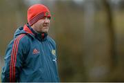 27 February 2014; Munster forwards coach Anthony Foley during squad training ahead of their Celtic League 2013/14, Round 16, game against Scarlets on Saturday. Munster Rugby Squad Training, Cork Institute of Technology, Bishopstown, Cork. Picture credit: Diarmuid Greene / SPORTSFILE
