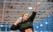 26 February 2014; Sophie Parkinson competes in the women's shot putt event during the AIT International Arena Grand Prix. Athlone Institute of Technology International Arena, Athlone, Co. Westmeath. Picture credit: Stephen McCarthy / SPORTSFILE