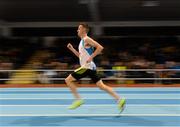 26 February 2014; Dermot McDermott competes in the men's 3000m event during the AIT International Arena Grand Prix. Athlone Institute of Technology International Arena, Athlone, Co. Westmeath. Picture credit: Stephen McCarthy / SPORTSFILE