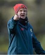 27 February 2014; Munster's backs coach Simon Mannix during squad training ahead of their Celtic League 2013/14, Round 16, game against Scarlets on Saturday. Munster Rugby Squad Training, Cork Institute of Technology, Bishopstown, Cork. Picture credit: Diarmuid Greene / SPORTSFILE