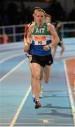 26 February 2014; John Travers competes in the Senator Eamonn Coghlan Mile event during the AIT International Arena Grand Prix. Athlone Institute of Technology International Arena, Athlone, Co. Westmeath. Picture credit: Stephen McCarthy / SPORTSFILE