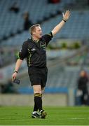 1 March 2014; Referee Eamon Hassan. GAA Hurling Interprovincial Championship Final, Leinster v Connacht, Croke Park, Dublin. Picture credit: Ray McManus / SPORTSFILE