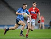 1 March 2014; Cormac Costello, Dublin, in action against Conor Dorman, Cork. Allianz Football League, Division 1, Round 3, Dublin v Cork, Croke Park, Dublin. Picture credit: Ray McManus / SPORTSFILE