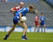 6 August 2005; Eoin Lennon, Monaghan, in action against Peter Canavan, Tyrone. Bank of Ireland All-Ireland Senior Football Championship Qualifier, Round 4, Tyrone v Monaghan, Croke Park, Dublin. Picture credit; Brendan Moran / SPORTSFILE