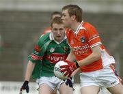 30 July 2005; Gerard McGarvey, Armagh, in action against Mayo. All-Ireland Minor Football Quarter-Final, Mayo v Armagh, Dr. Hyde Park, Roscommon. Picture credit; Matt Browne / SPORTSFILE