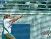 10 August 2005; Eileen O'Keeffe, Ireland, in action during the women's Hammer Throw qualification competition. 2005 IAAF World Athletic Championships, Helsinki, Finland. Picture credit; Pat Murphy / SPORTSFILE