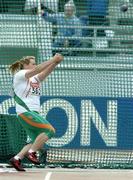 10 August 2005; Eileen O'Keeffe, Ireland, in action during the Women's Hammer Throw qualification competition. 2005 IAAF World Athletic Championships, Helsinki, Finland. Picture credit; Pat Murphy / SPORTSFILE