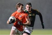 1 March 2014; Kevin Dyas, Armagh, in action against Bryan Menton, Meath. Allianz Football League, Division 2, Round 3, Meath v Armagh, Páirc Tailteann, Navan, Co. Meath. Picture credit: Ramsey Cardy / SPORTSFILE