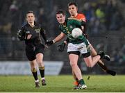 1 March 2014; Bryan Menton, Meath, in action against Stephen Harold, Armagh. Allianz Football League, Division 2, Round 3, Meath v Armagh, Páirc Tailteann, Navan, Co. Meath. Picture credit: Ramsey Cardy / SPORTSFILE