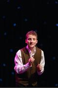 1 March 2014; Seamus Cartwright, Cornafean, Cavan, competing in the Recitation competition during the All-Ireland Scór na nÓg Championship Finals 2014. TF Royal Theatre, Castlebar, Co. Mayo. Picture credit: Pat Murphy / SPORTSFILE