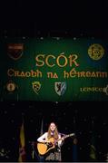 1 March 2014; Clodagh Donovan, Courcey Rovers, Co. Cork, competing in the Solo Singing competition during the All-Ireland Scór na nÓg Championship Finals 2014. TF Royal Theatre, Castlebar, Co. Mayo. Picture credit: Pat Murphy / SPORTSFILE