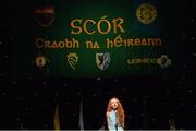 1 March 2014; Molly Donnery, Camros, Co. Laois, on her way to winning the Solo Singing competition during the All-Ireland Scór na nÓg Championship Finals 2014. TF Royal Theatre, Castlebar, Co. Mayo. Picture credit: Pat Murphy / SPORTSFILE