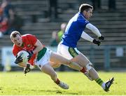 2 March 2014; Colm Boyle, Mayo, in action against Marc O Se, Kerry. Allianz Football League, Division 1, Round 3, Mayo v Kerry, Elverys MacHale Park, Castlebar, Co. Mayo. Picture credit: Pat Murphy / SPORTSFILE