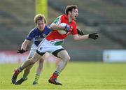 2 March 2014; Kevin McLoughlin, Mayo, in action against Donnchadh Walsh, Kerry. Allianz Football League, Division 1, Round 3, Mayo v Kerry, Elverys MacHale Park, Castlebar, Co. Mayo. Picture credit: Pat Murphy / SPORTSFILE