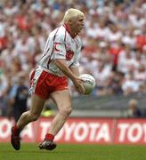 13 August 2005; Owen Mulligan, Tyrone, on the way to scoring his goal. Bank of Ireland All-Ireland Senior Football Championship Quarter-Final, Dublin v Tyrone, Croke Park, Dublin. Picture credit; Damien Eagers / SPORTSFILE