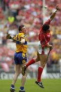 14 August 2005; Diarmuid McMahon, Clare, in action against Sean Og O' Hailpin, Cork. Guinness All-Ireland Senior Hurling Championship Semi-Final, Cork v Clare, Croke Park, Dublin. Picture credit; Damien Eagers / SPORTSFILE